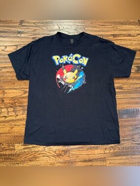 Vintage 90s Style Pokémon “Pokecon” TCG Trading Card Show Graphic T-Shirt Sz XL